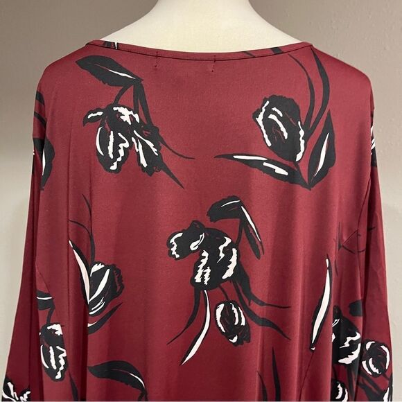 Ellos Long sleeve floral plus size stretchy dress size 2XL - Picture 10 of 14